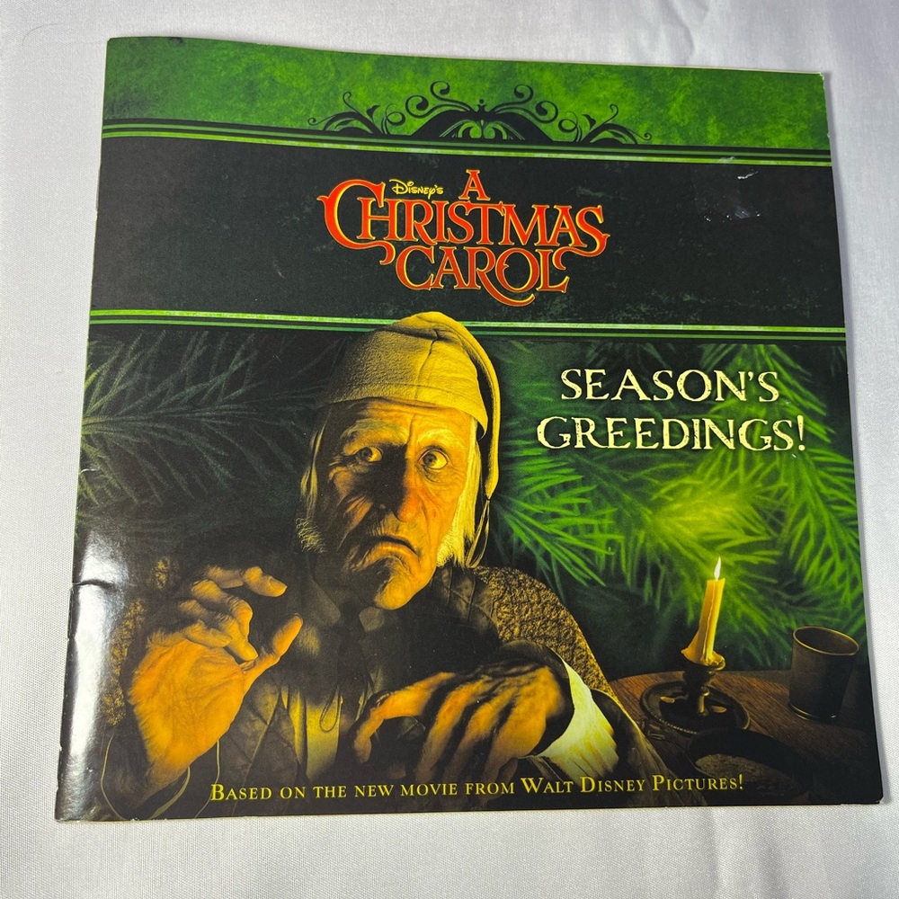 Season’s‎ Greedings Disney A Christmas Carol PB 2009 Redbank Tennant EUC
